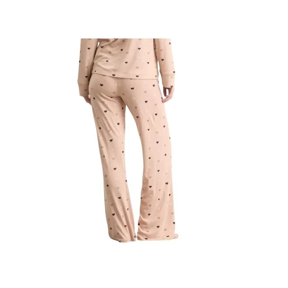 Skims Soft Lounge Sleep Pant Mica Mini Half Drop Heart Small ST-PNS-5753W